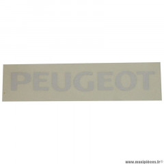 Autocollant mobylette peugeot pour selle ou carosserie blanc (150x19mm)