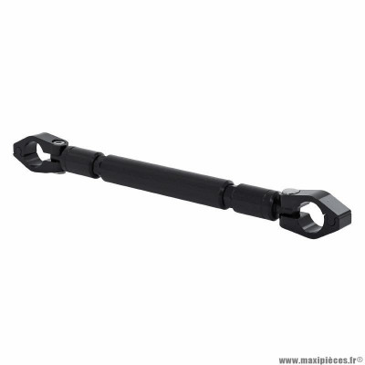 Barre de renfort guidon moto avoc alu noir reglable 224mm à 280mm pour guidon diamètre 22mm