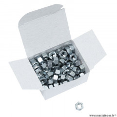 Ecrou 6 pans diamètre m5 (boite de 100 pièces)