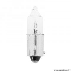 Ampoule halogène miniature h10w1 12v 21w culot bau9s temoin ergots decales 120° blanc (clignotant)