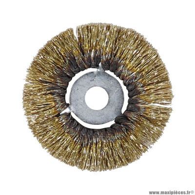 Brosse circulaire rotative diamètre 90mm fils 35-100 alésage 14mm marque Tip Top (5995080)