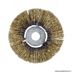 Brosse circulaire rotative diamètre 90mm fils 35-100 alésage 14mm marque Tip Top (5995080)