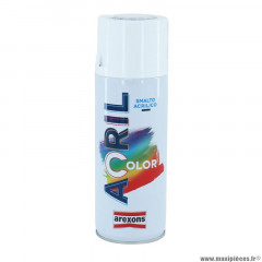 Bombe de peinture marque Arexons acrylique blanc ral 9003 (aérosol 400 ml) (3962)