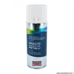 Bombe de peinture marque Arexons smalto spécial metal satin blanc glace mat aérosol 400 ml (3853)