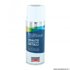 Bombe de peinture marque Arexons smalto spécial metal brillant gris argent aérosol 400 ml (3803)