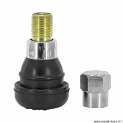 Valve de pneu tubeless droite tr412 33mm manchon et bouchon laiton