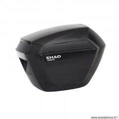 Valise latérale marque Shad sh23 noir brut (fixation 3p system vendue séparément) (d0b23100)