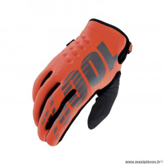 Gants 100% adulte brisker ce orange fluo t 8 (s)