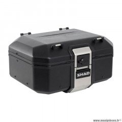 Top case marque Shad tr37 terra 37l black edition avec lock system - capacite 2 casques jet (platine vendue séparemment) (d0tr37100b)