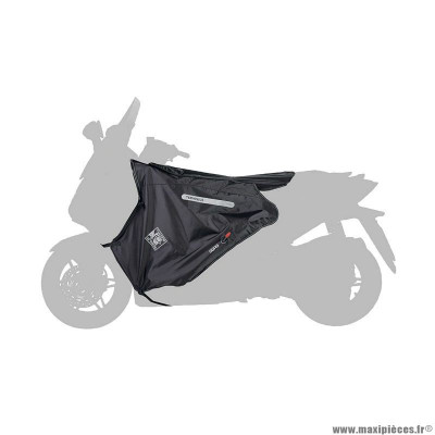 Tablier couvre jambe marque Tucano Urbano pour maxi-scooter piaggio 300-400 beverly après 2021 (r224-x) (termoscud) (système anti-flottement sgas)