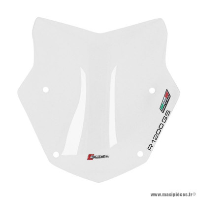 Pare brise pour moto bmw 1200 r gs 2013-2018, r gs adventure 2013-2018 transparent (short hauteur 350mm) marque Faco