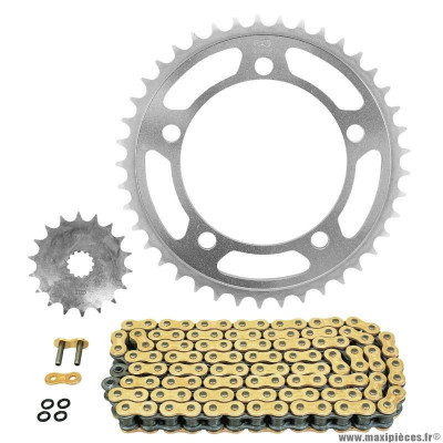 Kit chaine pour moto suzuki 1400 gsx 2001-2007 530 18x41 (diamètre couronne 120-140-12.5) (démultiplication origine) marque Afam
