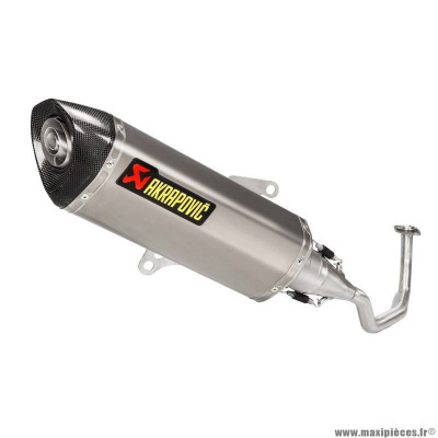 Pot marque Akrapovic pour maxi-scooter honda 125 forza après 2017 (ligne complete racing line) (s-h125r5-hrss)