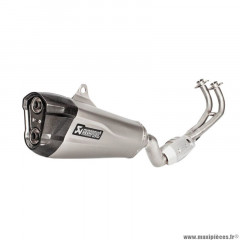 Pot marque Akrapovic pour maxi-scooter yamaha 530 tmax après 2017 (ligne complete titane) (s-y5r3-hzemt-1)