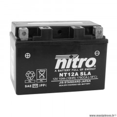 Batterie 12V 10AH nt12a marque Nitro agm (LG150 x L87 x H105mm)