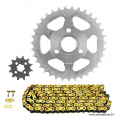 Kit chaine pour moto honda 50 z monkey 420 15x35 (diamètre couronne 29,50-54-8,5) (kit non standard) marque Afam