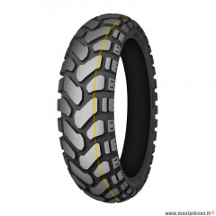 Pneu moto 17p 170-60b17 marque Mitas e-07+ enduro trail m+s rear 72t tl (trail on road dakar yellow)