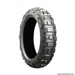 Pneu moto 17p 4.60-17 marque Bridgestone battlax ax41 adventure reart tt 62p (équivalence 120-90-17)