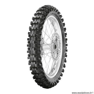 Pneu moto 19p 100-90-19 marque Pirelli scorpion mx32 mid soft rear tt 57m (nhs)