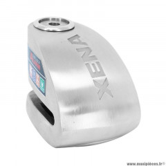 Antivol bloque disque xena xx10 avec alarme sonore diamètre 10mm inox
