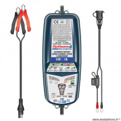 Chargeur de batterie optimate 4 dual program tm340 12v (charge, test et entretien en automatique de la batterie)