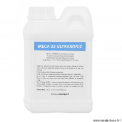 Detergent nettoyeur-bac ultrasons professionnel meca33 1l (pièces motos et pièces velos) (dilution 2%)