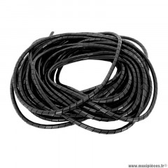 Gaine spirale flexible pour fil électrique diamètre 9-65mm noir (25m)