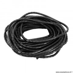 Gaine spirale flexible pour fil électrique diamètre 12-70mm noir (25m)