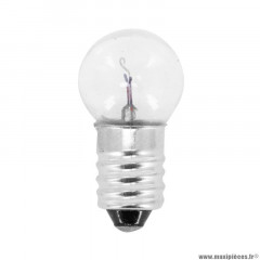 Ampoule standard 12v 6w culot e10 éclairage blanc (a visser)