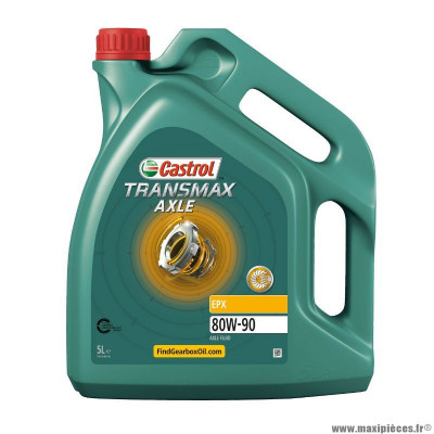 Huile de transmission marque Castrol 80w90 transmax axle epx (5 l)