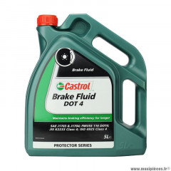 Liquide de frein marque Castrol dot 4 brake fluid (5 l)