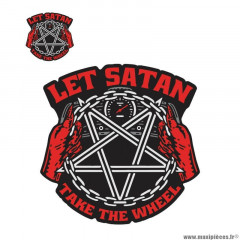 Autocollant marque Lethal Threat mini satan take the wheel (60x80mm)