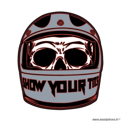 Autocollant marque Lethal Threat mini show tours helmet (60x80mm)