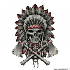 Autocollant marque Lethal Threat mini renegade skull (60x80mm)