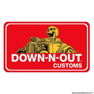 Autocollant marque Lethal Threat mini hot rod dno (60x80mm)