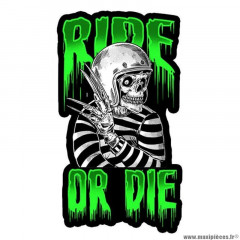 Autocollant marque Lethal Threat mini ride or die (60x80mm)