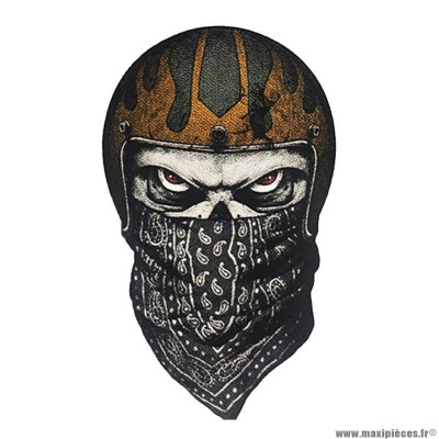 Autocollant marque Lethal Threat mini skull bandana (60x80mm)