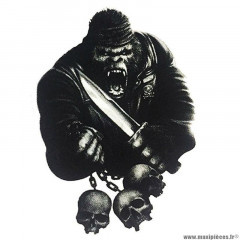 Autocollant marque Lethal Threat mini gorilla skull (60x80mm)