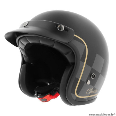 Casque jet mph h-easy graphic noir mat s