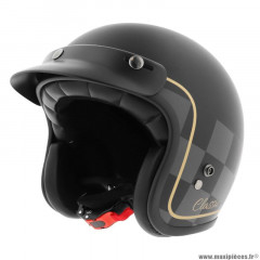 Casque jet mph h-easy graphic noir mat m