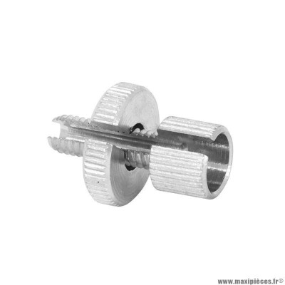 Vis creuse tendeur de câble mobylette diamètre m6 avec molete alu origine
