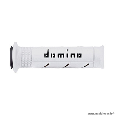 Revêtements poignées marque Domino moto on road a250 blanc-noir open end origine