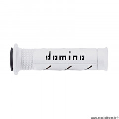 Revêtements poignées marque Domino moto on road a250 blanc-noir open end origine