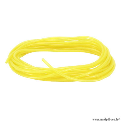 Durite essence souple 3x6 jaune transparent (rouleau 10m) (huile, hydrocarbures)