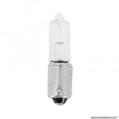Ampoules (x10) halogène miniature h21w 12v 21w culot bay9s temoin ergots decales blanc (clignotant)