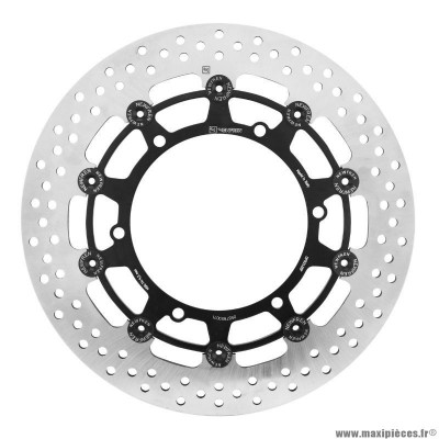 Disque de frein pour moto yamaha 900 tdm 2002-2012 avant, 900 tdm abs 2005-2010 avant (ext 298mm, int 150mm, 6 trous) (df5312ef) (marque Newfren)