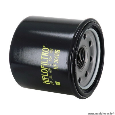 Filtre à huile pour moto yamaha 530 tmax après 2017 / honda 900 cb f hornet, 700 integra, 750 xadv après 2017, 1800 gold wing / kawasaki z 750 / triumph 1050 tiger (65x64mm) (marque Hiflofiltro hf204rc)
