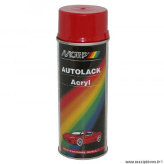 Bombe de peinture marque Motip pro acrylique brillant rouge ferrari aérosol 400 ml (41750)