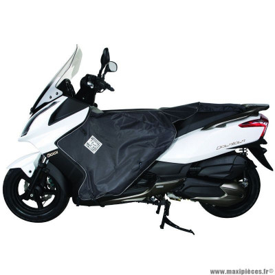 Tablier couvre jambe marque Tucano Urbano pour maxi-scooter kymco 125-200-300 dink street (r078-x) (termoscud) (système anti-flottement sgas)