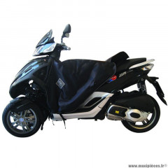 Tablier couvre jambe marque Tucano Urbano pour maxi-scooter piaggio 125 mp3 yourban après 2012, 300 mp3 yourban après 2012 (r085-x) (termoscud) (système anti-flottement sgas)